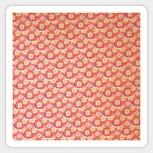 Red & Pink Floral Pattern Sticker